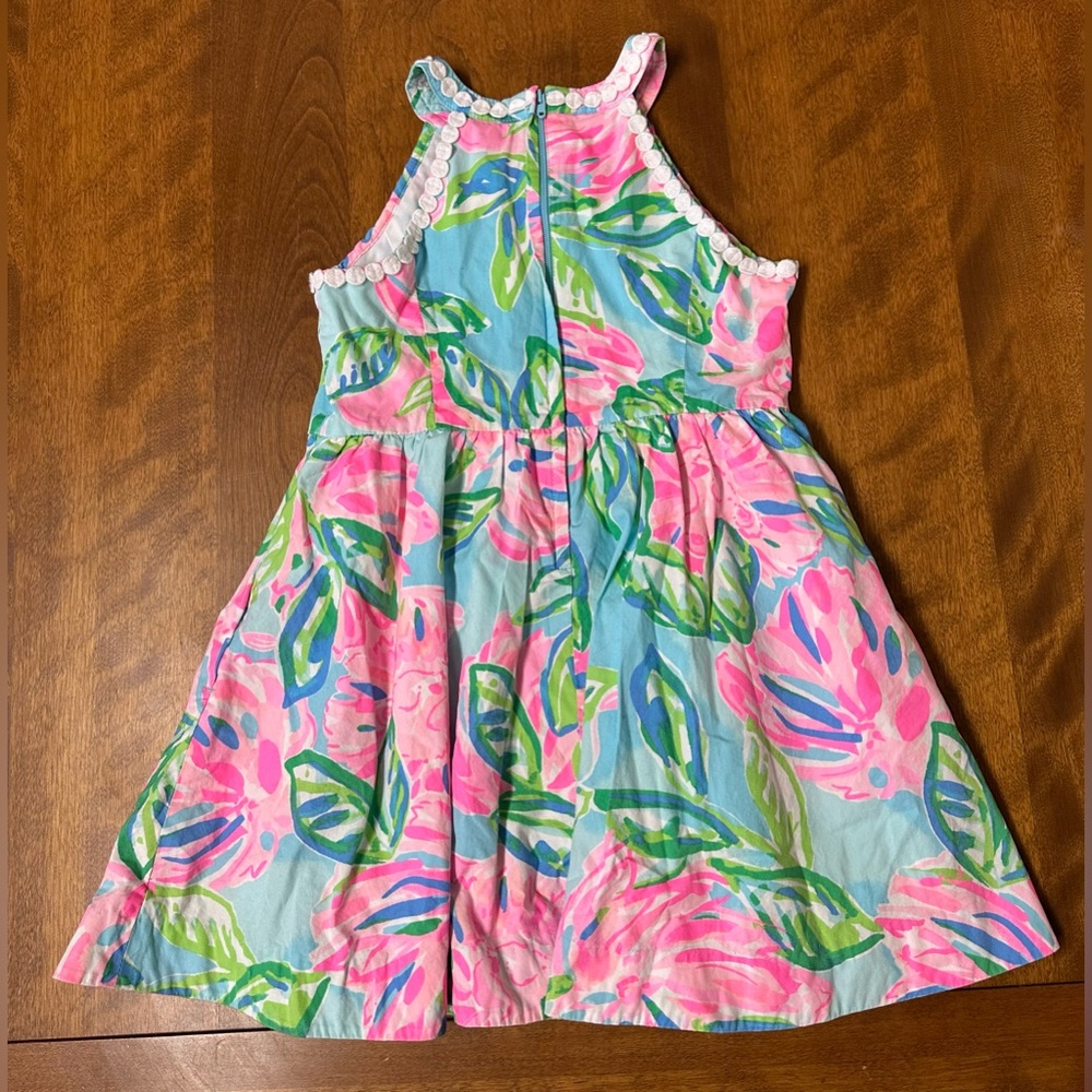 Girls Lilly Pulitzer Floral Dress Size 6 - Picture 6 of 8